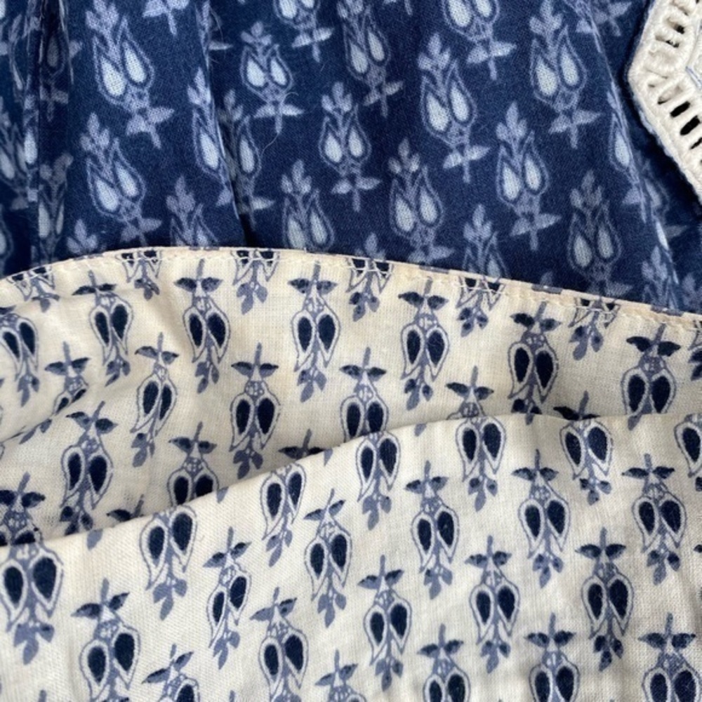 Tory Burch Tunic Blue and Creme Colored - Picture 9 of 12